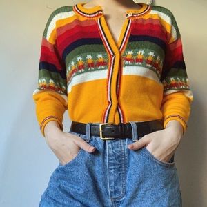 Colorful Camp Cardigan